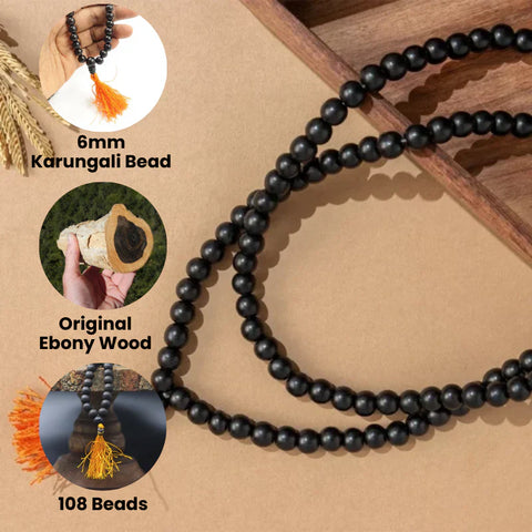 Karungali Malai Bracelet with Govt. Certification
