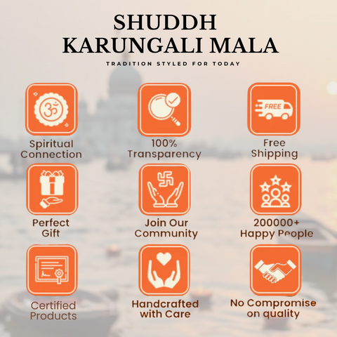 Karungali Malai Bracelet with Govt. Certification